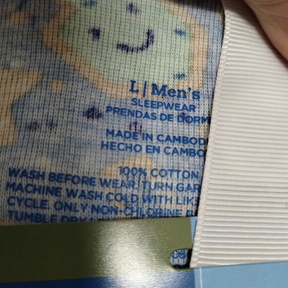 Target NEW Men's Size Large Blue Hanukkah Jewish Holiday 2 Piece Pajama Set - Picture 5 of 5